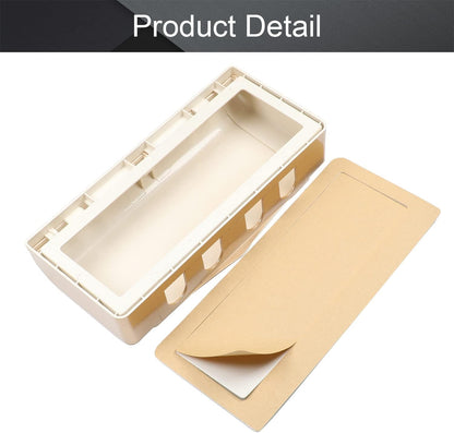 Fielect 2Pcs Weatherproof in Use Outlet Cover Plug Receptacle Protector for Retrofit Siding Construction Transparent 118 Type 210x100x47mm