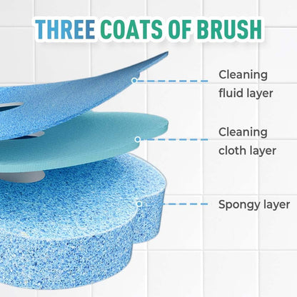 Disposable Toilet Cleaning System: Toilet Brush & Holder Kit with 18PCS Pre-Soaked Cleaner Wall-Mount Scrubbing Toilet Brush Bathroom Cleaning Kit (36-Pack Lavender Brush Head)