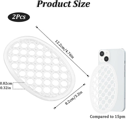 2 Pack Soap Dish for Shower, Non-Slip Silicone Bar Soap Holder Self-Draining Soaps Saver Pad Kitchen & Bathroom Accessories for Shower Niche/Shelf Bathtub