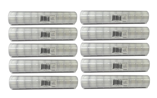 1" x 520" Teflon Tape – 100PC (10 Rolls per Case) | Bulk PTFE Thread Seal Tape for Plumbers, Pipe Fittings & Water Systems | White Virgin PTFE Pipe Thread Tape