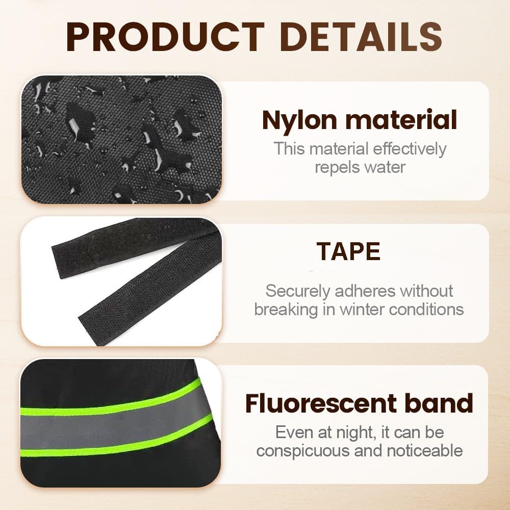 Outdoor Faucet Covers for Winter Freeze Protection, 9.8" x 6.3" Reusable Waterproof Insulated Spigot Covers, Easy-to-Use Hose Bib Socks for Outdoor Faucets, Pipes & Spigots (Green, 2 PCS)