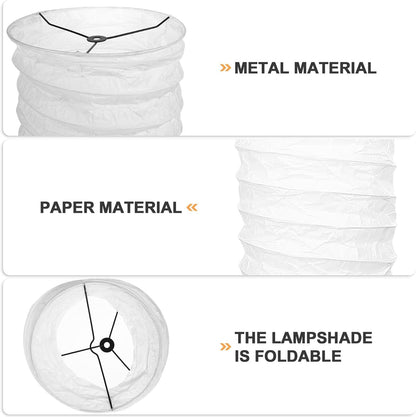 Paper Floor Lamp Shade Foldable Paper Floor Lamp Cover Light Bulb Cage Guard for Home Bedroom Living Room