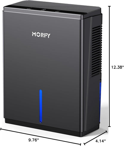 MORFY Dehumidifier, Small Dehumidifier for Bedroom Bathroom RV with Auto Shut Off, Compact Quiet Dehumidifiers for Room Home Closet Laundry Room