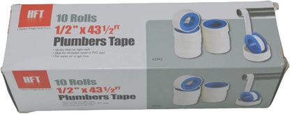 Harbor Freight Tools 61377 HFT 1123 Plumber's Teflon Thread Seal Tape, 10 Rolls Per Box