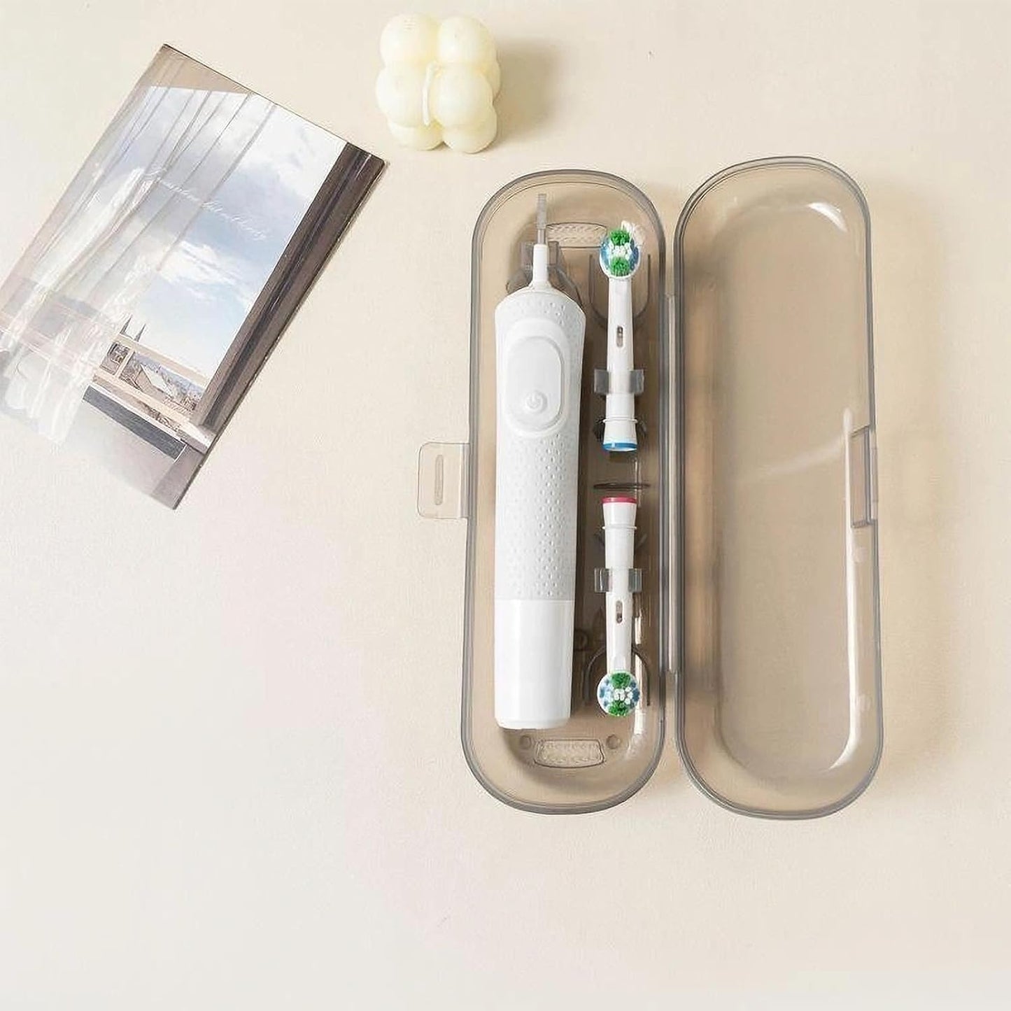 Newly upgraded toothbrush travel case, suitable for Oral-B/Oral-B Pro/Philips Sonicare/Aquasonic toothbrush, travel electric toothbrush box(black)