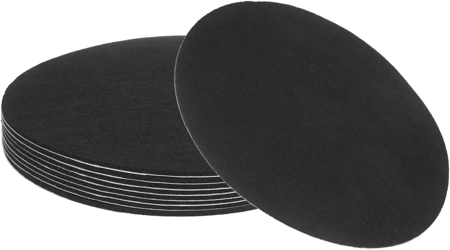 uxcell 32Pcs Non Slip Furniture Pads, 3" Round Self Adhesive Felt Bumpers Noise Reducing Furniture Feet Floor Protector for Chairs Tables Furniture Legs (White 0.2" Thick) - Colors B