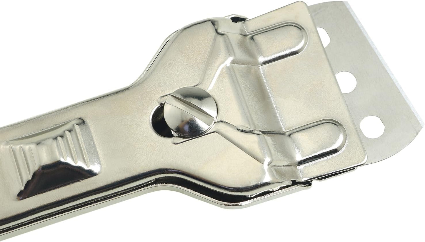 All Metal Heavy Duty Scraper Tool (5 blades) for Removing Stains and Cleaning Stovetops Countertops Appliances and Glass Debris