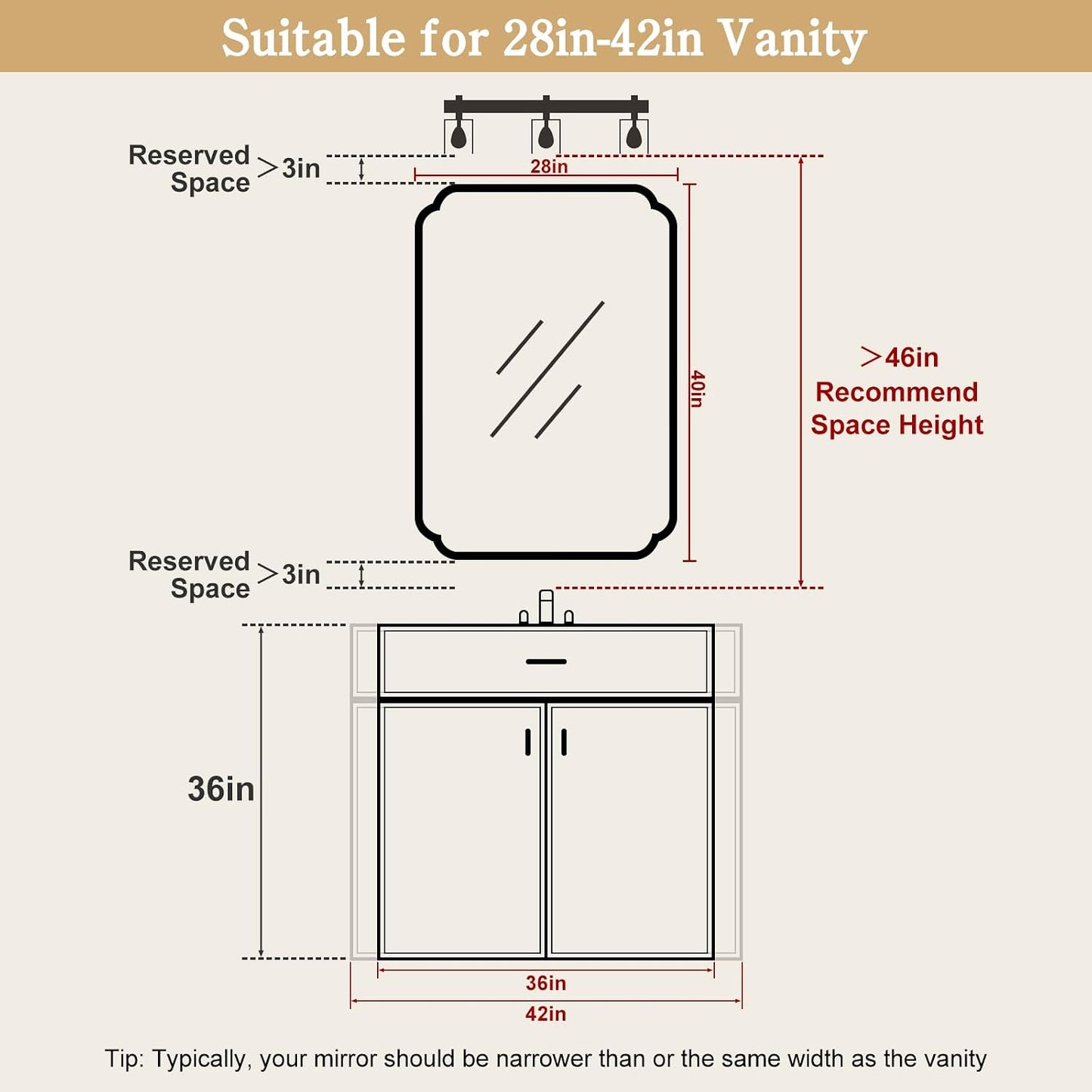 WallBeyond Full Length Mirror Wall Mounted 65"x22", Rustic Wooden Frame Floor Mirror, Large Full Body Mirror for Bedroom, Leaning or Hanging Against Wall, Natural