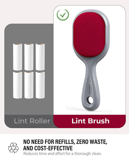 VASSON Double-Sided Lint Brushes, Classic Velvet Brush for Furniture and Clothing, Ideal for Pet Hair Removal