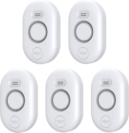 Water Leak Detector Sensor Alarm: Home Water Flooding Monitor Smart Sink Overflow Monitoring Adjustable Wet Moisture Alert Pipe Leakage Drip Detection Warning for Basement Floor