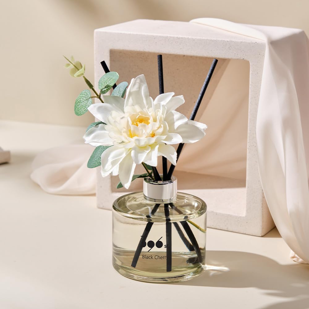 396 st. Rose Flower Reed Diffuser, Vanilla Lavender, 200ml(6.7oz) / Reed Diffuser Sets, Home Fragrance, Scented Oils, Home & Bathroom Décor