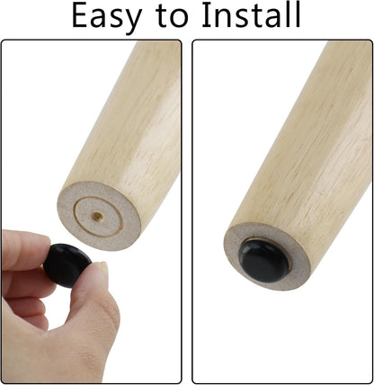Antrader 1.5 Inch Self-Stick Furniture Round Felt Pads Wood Floor Protectors – Protect Your Hard Floors from Furniture Scratches, Pack of 48, Black