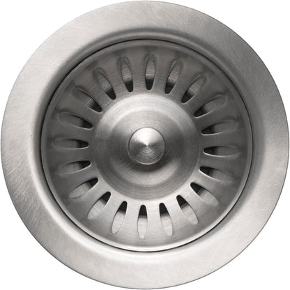 Houzer 190-9300 - 3-1/2 Inch Stainless Steel Deep Cup Kitchen Sink Basket Strainer, Durable Food Catcher Stopper for Metal Kitchen Sink, Ideal for Filtering Waste and Preventing Clogs