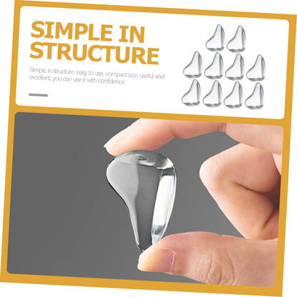 10Pcs Transparent Silicone Corner Protectors Baby Proof Furniture Edge Guards Self-Adhesive Safety Covers for Tables Cribs Desks 1.06In