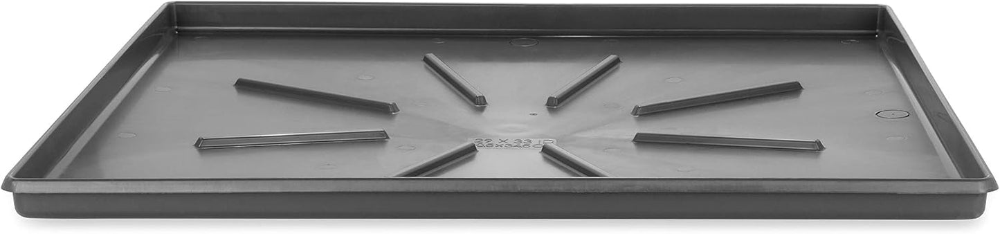 Camco Washing Machine Drain Pan - Features a Durable Plastic Construction, 1-inch/1.5-inch PVC Drain Fitting, and Measures 30-inches (L) x 32-inches (W) x 2 ½-inches (H) (OD) (20750)