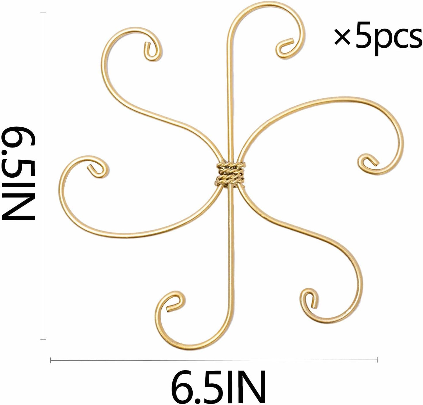 Yohsnor Monstera Plant Stem Support System - 5 Piece Set (5.5x4.7in) | Durable Plant Support Stakes for Climbing Plants & Fishbone Cactus | Ideal Leaf Stabilizer for Indoor Plants & Monstera Care