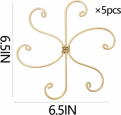 Yohsnor Monstera Plant Stem Support System - 5 Piece Set (5.5x4.7in) | Durable Plant Support Stakes for Climbing Plants & Fishbone Cactus | Ideal Leaf Stabilizer for Indoor Plants & Monstera Care