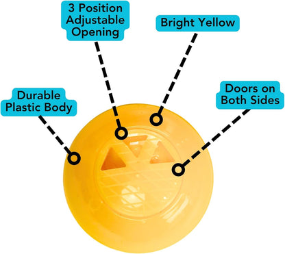 Iconikal 12-Pack Sneaker Shoes Backpack Deodorizer Spheres, Yellow, for Deodorizing Lockers Gym Gear Smelly Enclosed Places