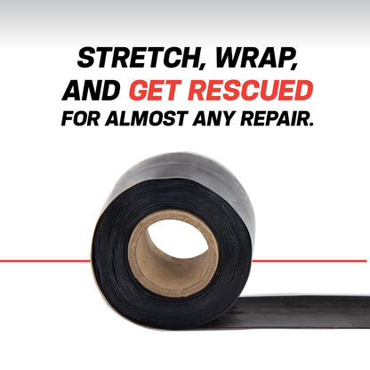 Bond It Rescue Tape, Self-Fusing Silicone for Emergency Plumbing, Pipe & Hose Repair, Electrical Insulation, Waterproof, 950 PSI, Made in USA, 1" x 12', Red