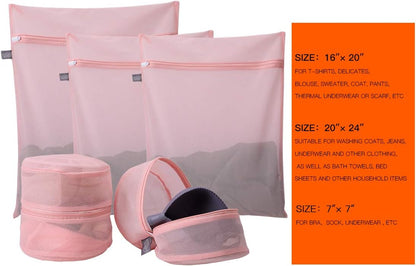 Kimmama Laundry Bags Mesh Wash Bag, Mesh Bag for Laundry, 1L+1M | shoe washing bag for socks, activewear, baby clothes and small garments to reduce tangling