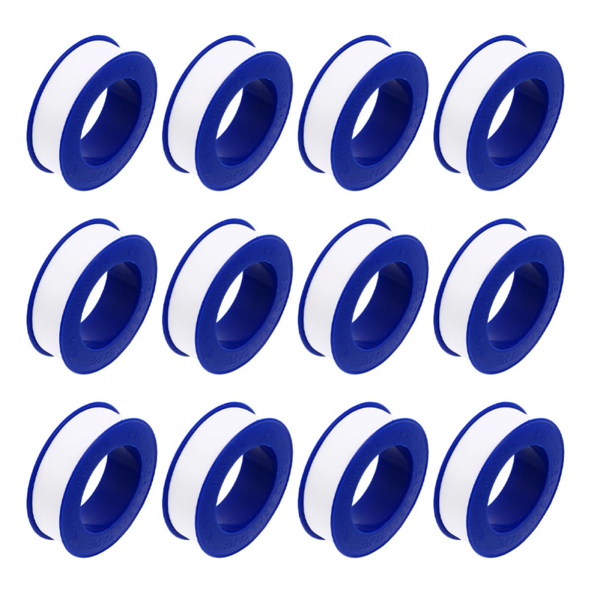 PTFE Thread Seal Tape High Temperature Resistance 12 Rolls for Pipe Joints and Pipes for Home Sealing and Plumbing Applications