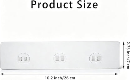 Shower Caddy Adhesive Replacement, 4 Pack Strong Adhesive Hooks, Water-Proof Shower Strips, No Drilling Sticky Pads for Corner Shelf Basket, Bathroom Storage Shelves, Kitchen Racks and Soap Holder