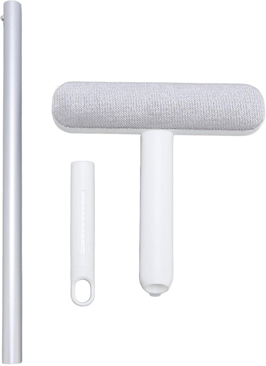 Screen Brush Window Screen Cleaner Cleaning Brush Double Sided Detachable Head Comfort Grip Scraping Effect with Small Dusting for Home Window Mesh