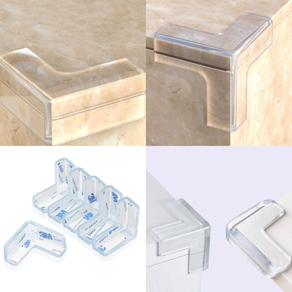 Corner Protector for Baby, Protectors Guards,Furniture Corner Guard ,Edge Safety Bumpers,Baby Proof Bumper,Cushion to Cover Sharp Furniture,Table Edges Clear and Transparent L Shape 20PCS
