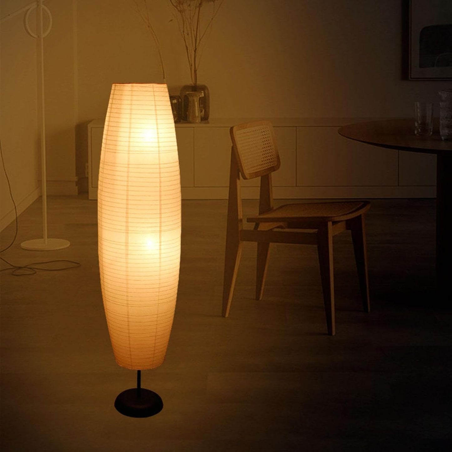 Rice Paper Floor Lamp Shade Paper Floor Lampshade Unique Design Decor Lamp Bedside Lamp Floor Lamp Chimney for Living Room