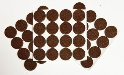 48 Pcs Self Adhesive 1" Round Felt Furniture Pads (White, 1")