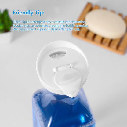 Laundry Detergent Dispenser,54OZ Laundry Soap Dispenser,Liquid Laundry Detergent Container,Fabric Softener Dispenser with Bamboo Wood Tray,Laundry Room Organizer with 4 Labels
