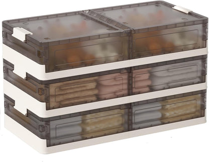 Under Bed Storage Containers, Stackable Under Bed Rolling Storage Plastic Containers, 11.5Gal Storage Bins with Wheels, Multi-purpose Storage Bins with Lids for Clothes, Shoes, And Duvets