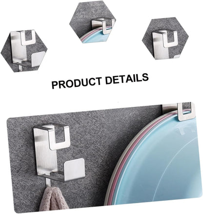 2pcs Wall-Mounted Washbasin Rack Bathroom Storage Holder for Towel Cleaning Cloth Compact Design for Space-Saving Easy Installation Strong Adhesive