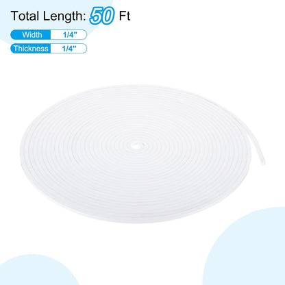 PATIKIL Weather Stripping Door Seal Strip, 3/8 Inch x 1/4 Inch x 32 Ft Self Adhesive Soundproof High Density Foam Tape Insulation for Door Window Air Conditioning, White - Colors B