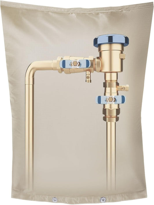 Backflow Preventer Insulation Cover,Pipe Insulation,Outdoor Pipe Covers For Winter Freeze Protection,Outdoor Faucet Covers For Winter Freeze Protection,Insulated Pipe Covers For Outside (30w*26h)