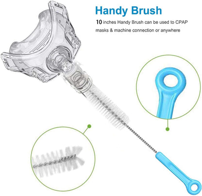 CPAP Tube Cleaning Brush - Flexible Stainless (6 Feet) Plus Handy Brush (10 Inches) fits Standard 22mm Diameter Tubing