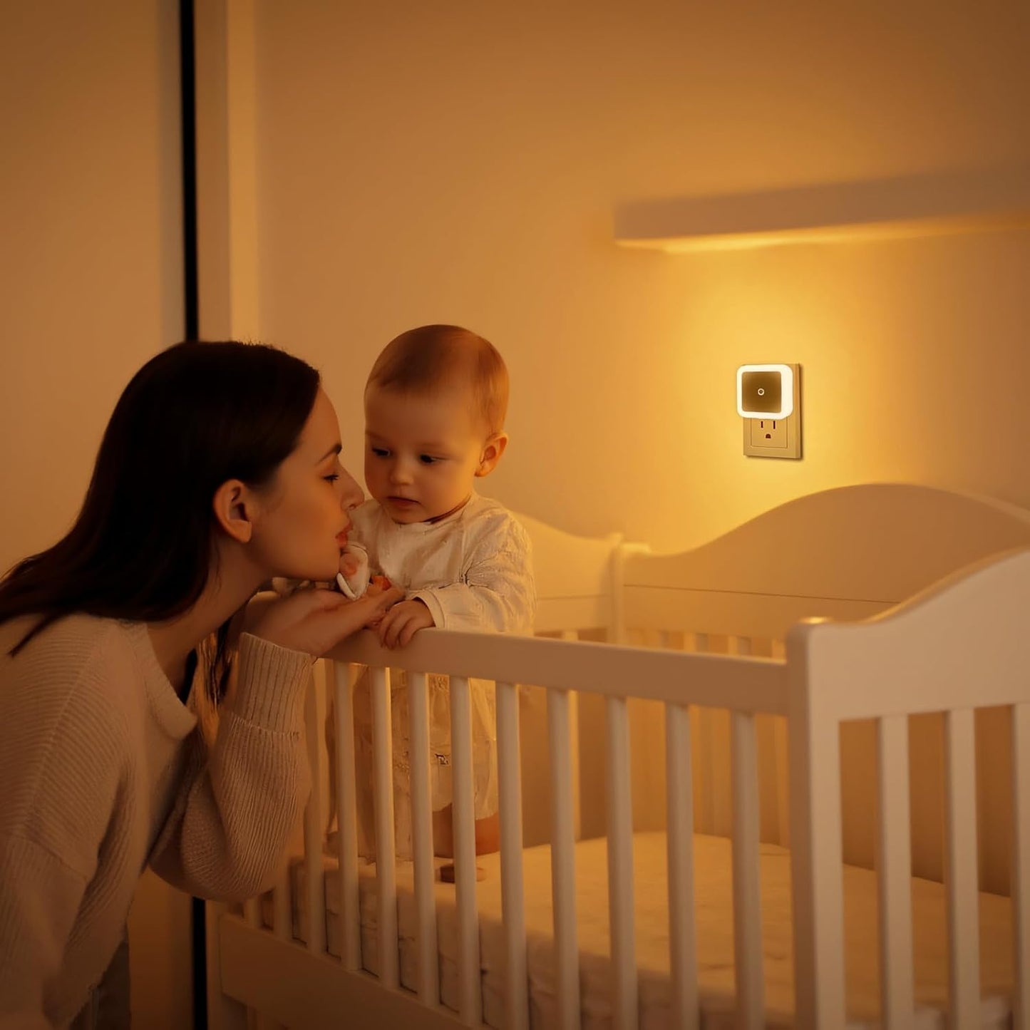 6 Pack Blue LED Night Light Plug in, Dusk to Dawn Sensor Automatic On and Off, Energy Efficient, Soft Glow Kids, Nursery, Bedroom, Bathroom, Hallway, Stairs, Kitchen