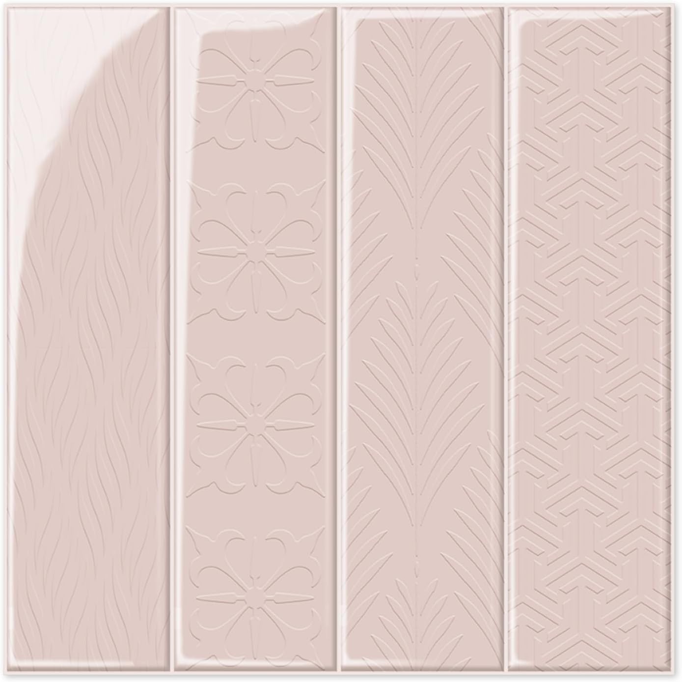 Alwayspon 10 Sheets 12x12inch Beige 3D Vinyl Backsplash Tiles, Self-Adhesive Peel and Stick Wall Tile Stickers Stick on Subway Tiles for Kitchen Bathroom Wall