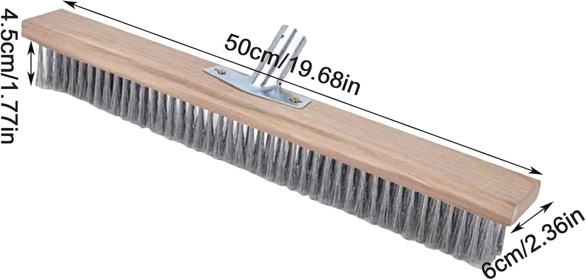Patio Broom Metal Broom, Robust Metal Holder | Heavy-Duty for Garden, Patio, Outdoor, Household, Kitchen, Catering, Garage, Deck, Concrete, Stone