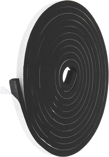 PATIKIL Weather Stripping Door Seal Strip, 3/8 Inch x 1/4 Inch x 32 Ft Self Adhesive Soundproof High Density Foam Tape Insulation for Door Window Air Conditioning, White - Colors A
