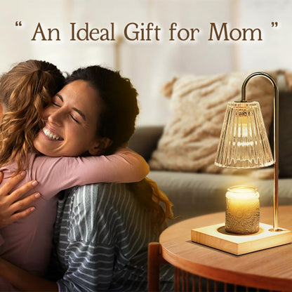 Marycele Vintage Candle Warmer Lamp with Timer Dimmer, Adjustable Height | Vintage farmhouse style with 2 bulbs, adjustable height, timer and dimmer for flameless fragrance in bedroom or home gifts