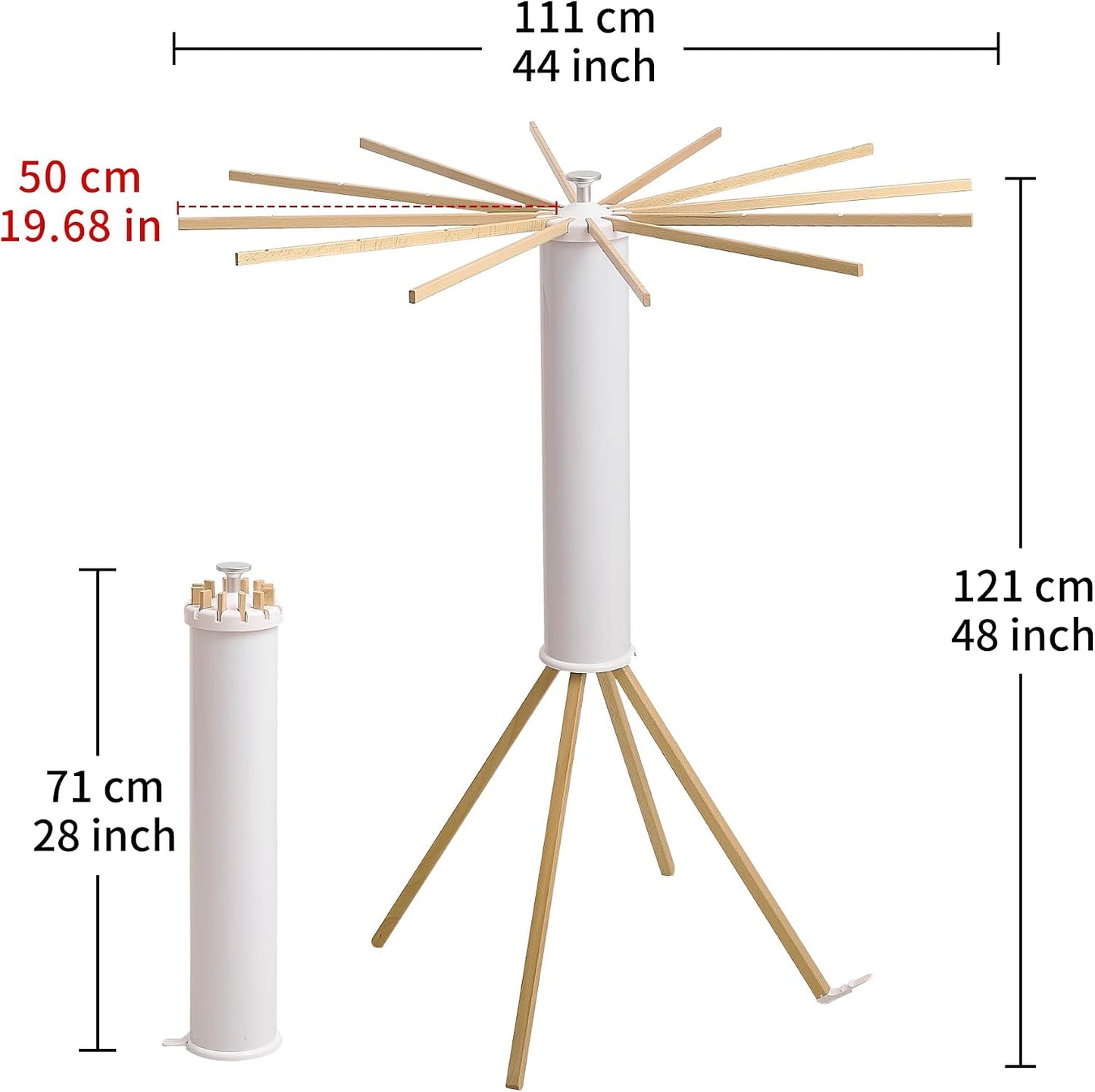 RFOUO Wall Mounted Clothes Drying Rack Tripod,Foldable Drying Rack,Wall Mounted Dryer Rack Clothing,Over The Door Drying Rack for Laundry Bedroom Household Aluminium