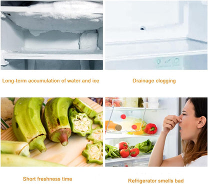JSONO Refrigerator car sunroof Drainage Internal Long Hose Nylon Spring Fridge Drain Hole Dredging Tool Bendable Frozen Water Clog Remover Cleaning Brush for Kitchen Drain Pipe(155+6cm)