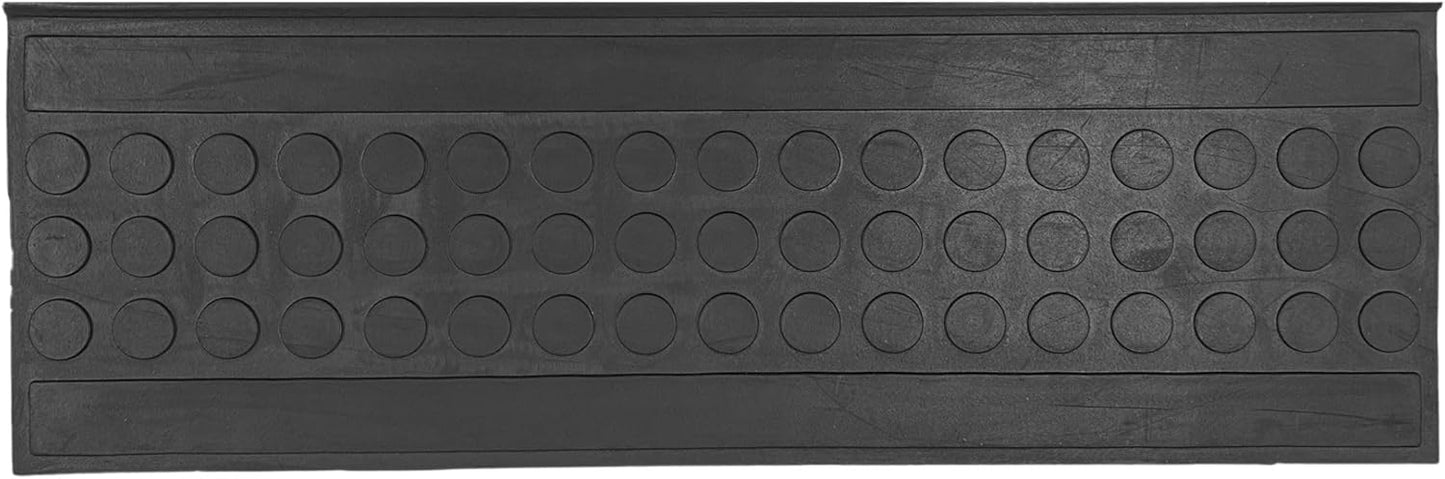 Ottomanson Non Slip Stair Treads Indoor – Peel and Stick Carpet Stair Treads for Wooden Stairs, Self Adhesive Anti Slip Stair Pads for Kids & Pets – 7.9" x 29.9", 7 Pack – Black