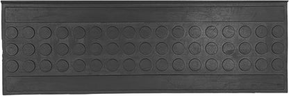 Ottomanson Non Slip Stair Treads Indoor – Peel and Stick Carpet Stair Treads for Wooden Stairs, Self Adhesive Anti Slip Stair Pads for Kids & Pets – 7.9" x 29.9", 7 Pack – Black
