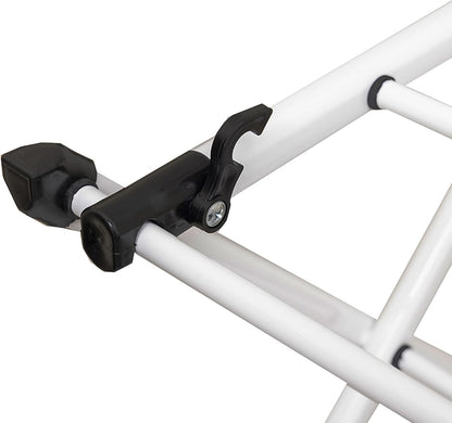 Honey-Can-Do Heavy-Duty Gullwing Clothes Drying Rack, 50 lb, White | Gullwing rack adds 46 ft of drying space with dedicated shoe bars. Sturdy metal, 50 lb capacity, folds flat.