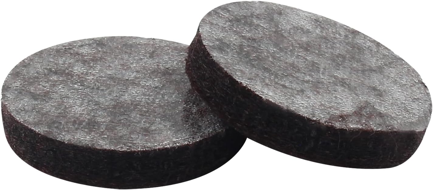 16 Pcs 3"/75mm Felt Furniture Pads Brown Round Self Adhesive | 5mm Thick, Anti Scratch Floor Protectors, For Furniture Feet Chair Legs