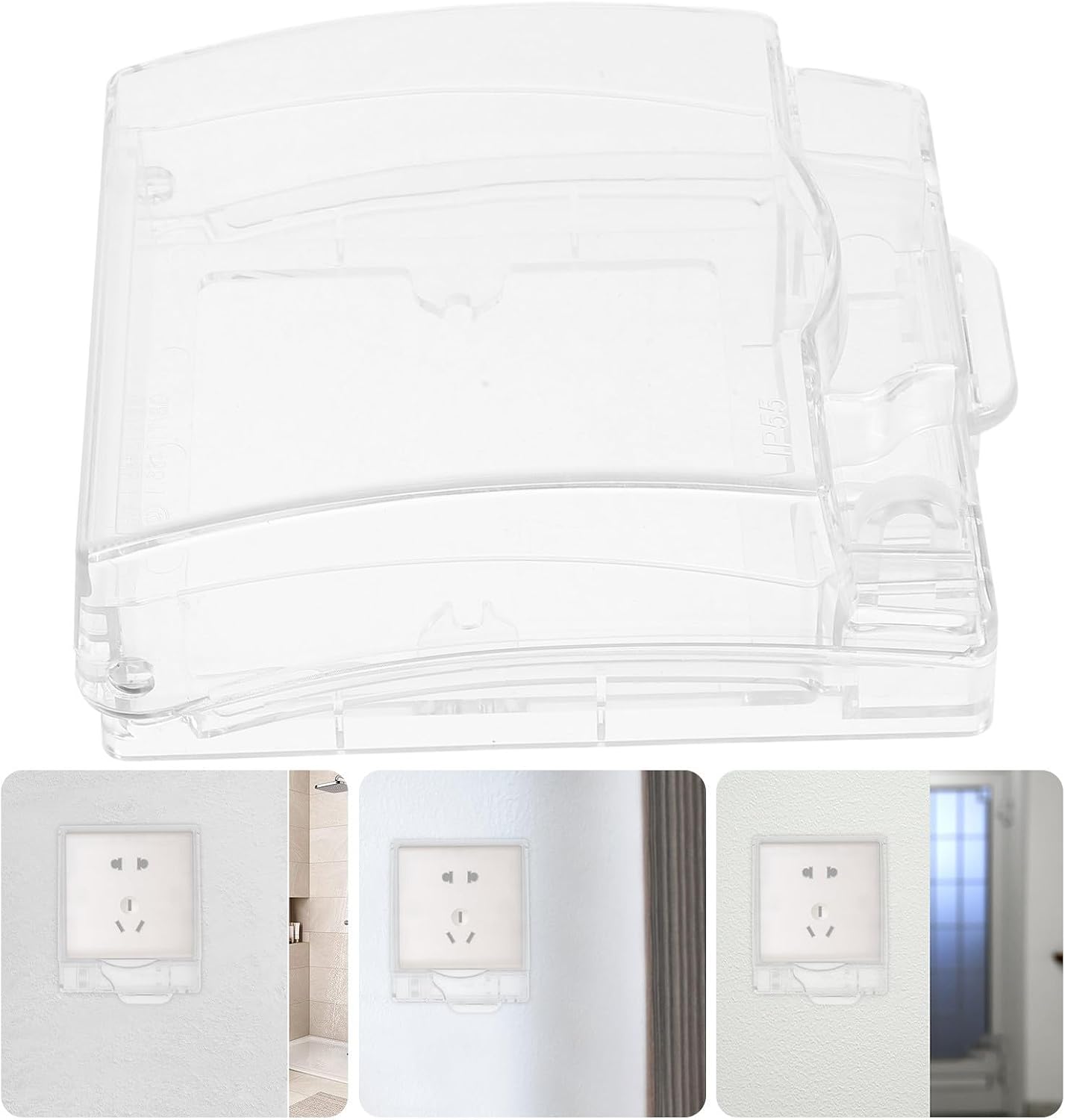 DOITOOL Outdoor Lockable Waterproof Outlet Cover with Sturdy Plastic Construction, Splashproof Design for Outdoor Use, Protective Socket Box Preventing Electric Shock and Weather Damage