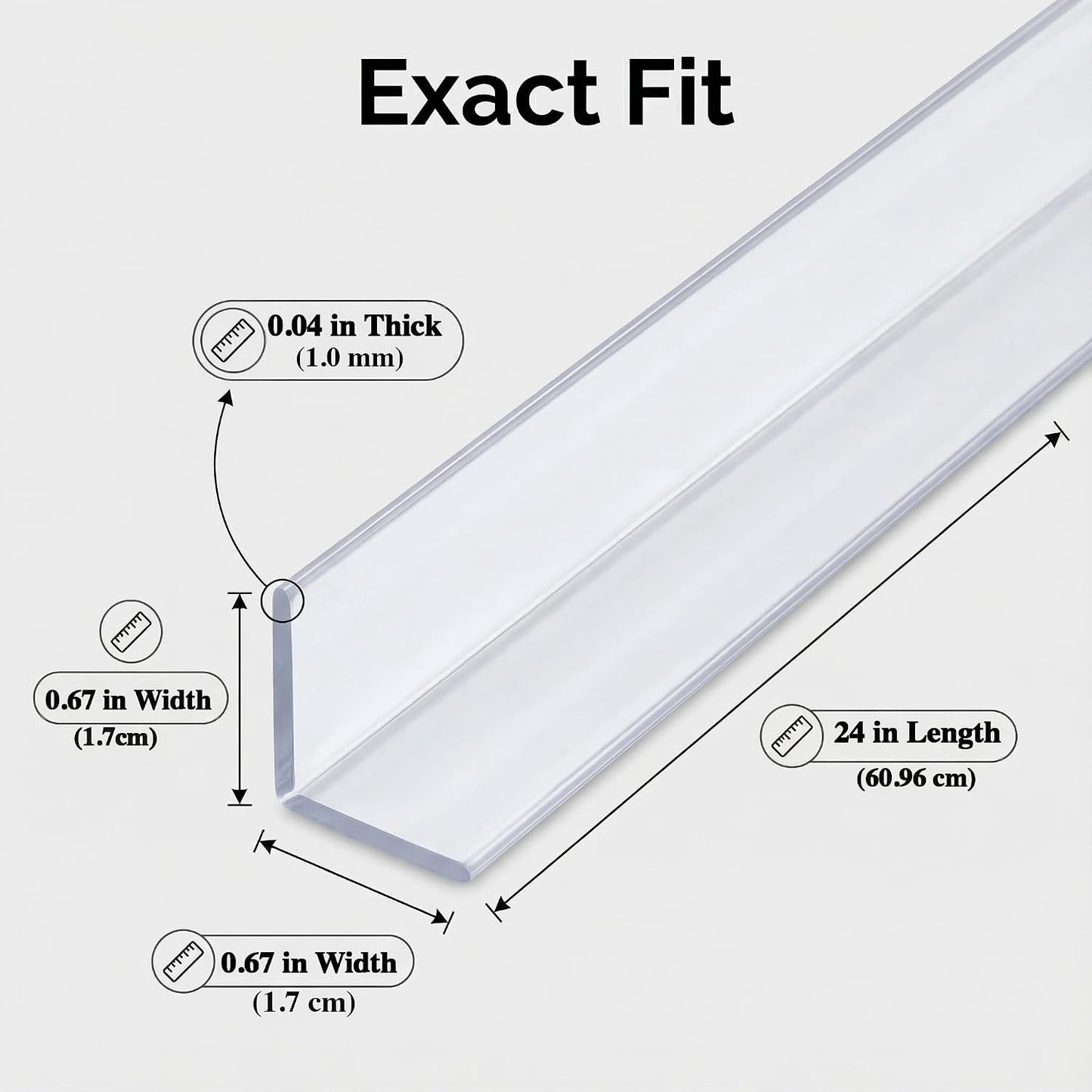 Wall Corner Protector, Walls Edge Protector，Self-Adhesive Wall Corner Guards,PVC Double Side Edge Protector， Furniture Stairs Guard (Gray 2PCS 90cm/35.4in)
