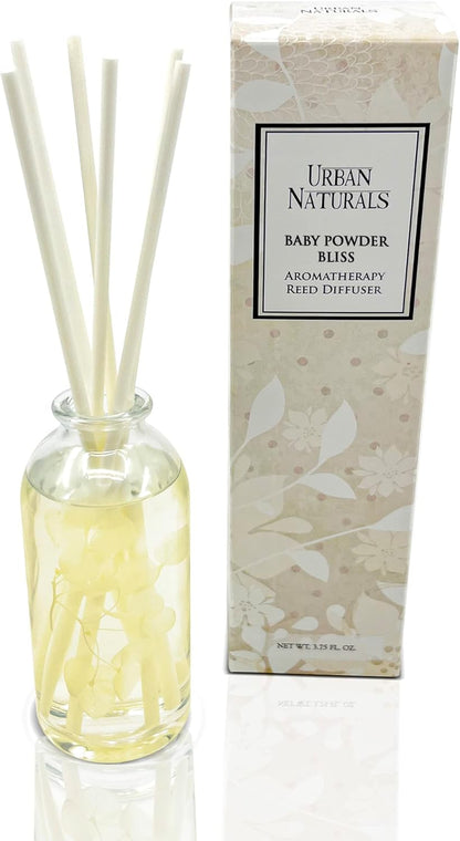 Urban Naturals Smoked Vanilla Reed Diffuser Set with Vanilla Bean, Sandalwood & Leather | Made in the USA - Colors C